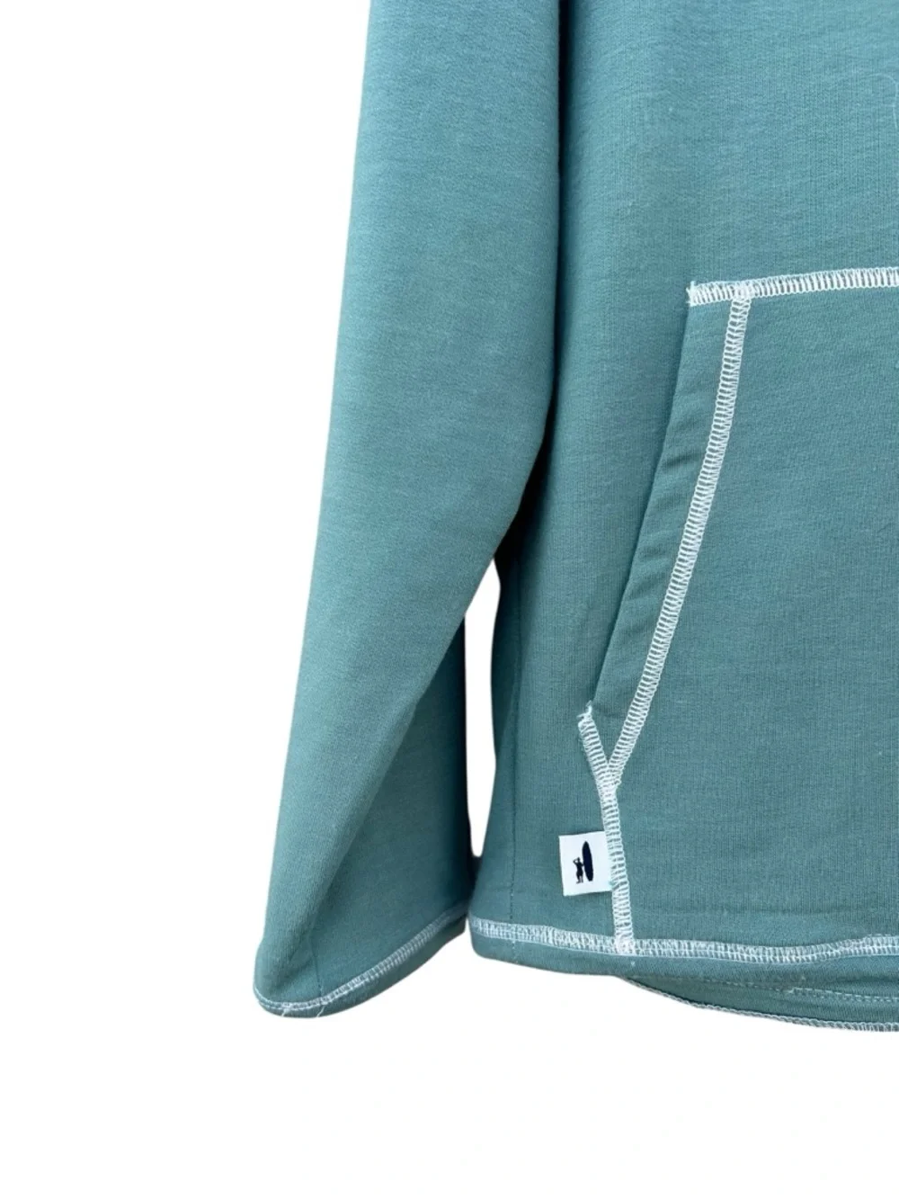 Johnnie-O BENDER MELANGE HOODIE PULLOVER - Green - Size Men’s Medium - Modal - Picture 4 of 13